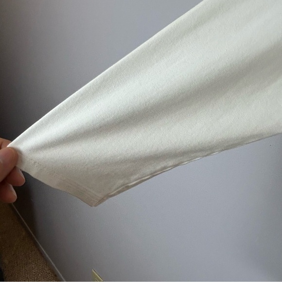 Lilly Pulitzer White Blouse with Three-Quarter Sleeves Size Small - Picture 5 of 10